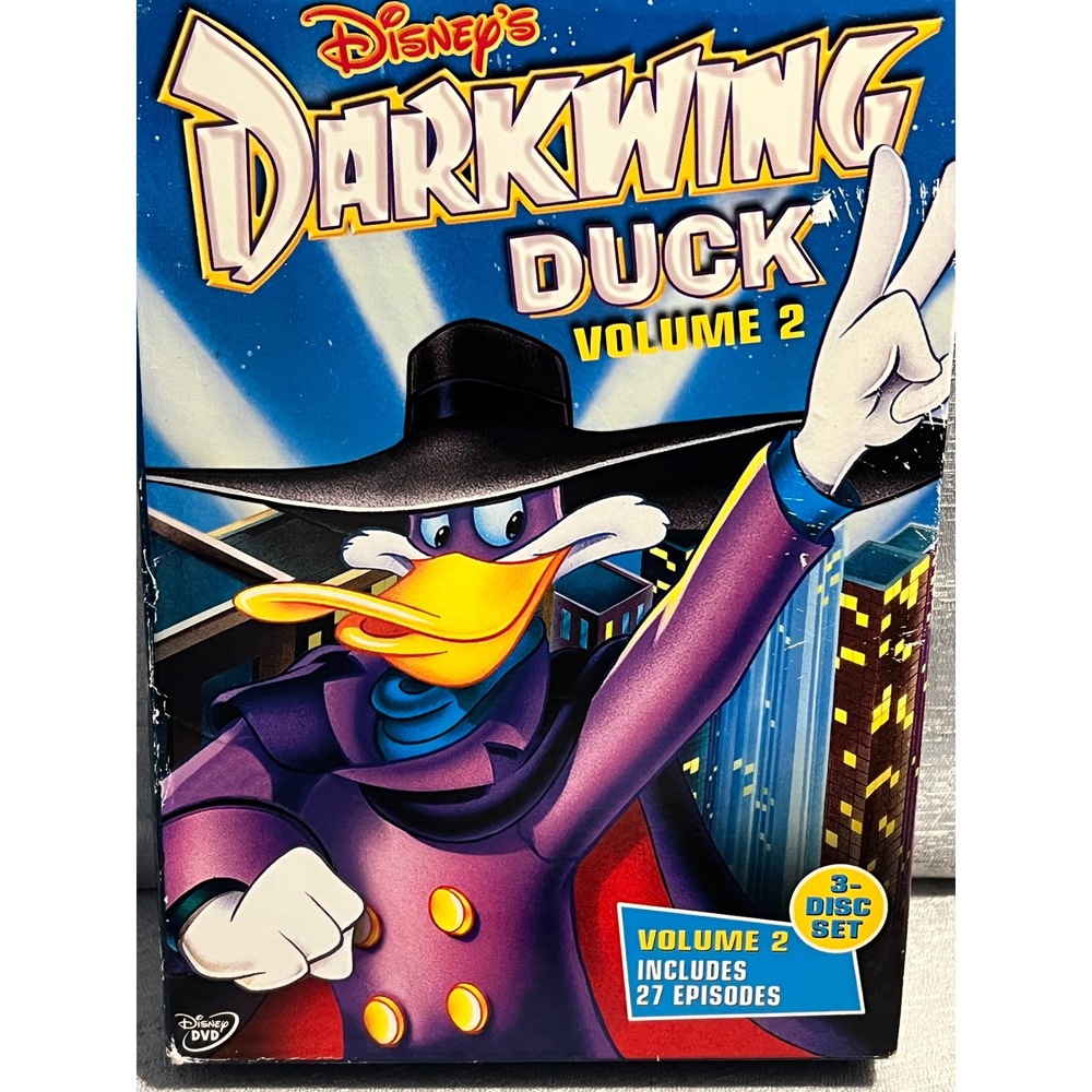 Disney Darkwing Duck Volume 2 DVD 3-Disc Set 27 Episodes Animated Series 2007